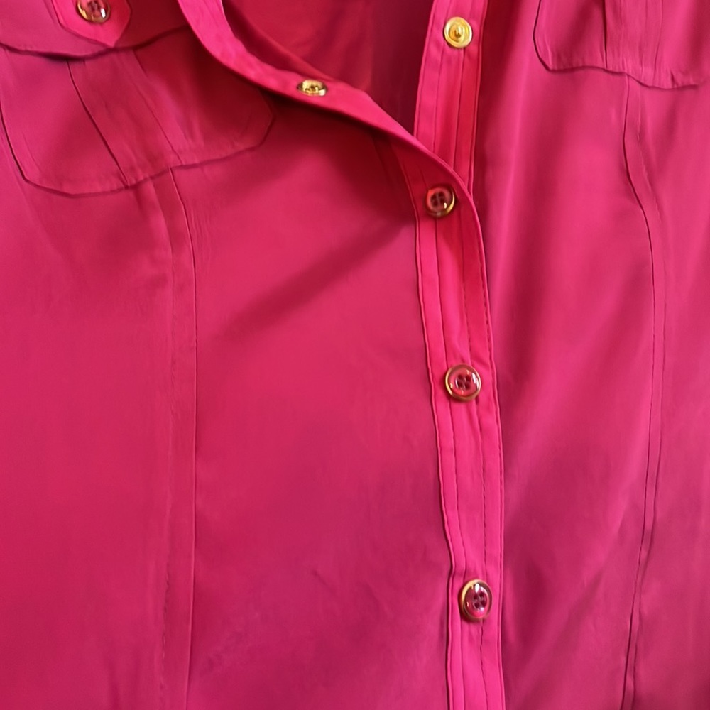 Cache Silk Button Down Blouse - image 4